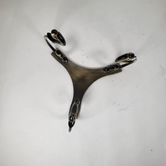 Orb Holder / Candle Base Holder / PartyLite Soliloquy Antique Brass Scroll - Picture 6 of 7